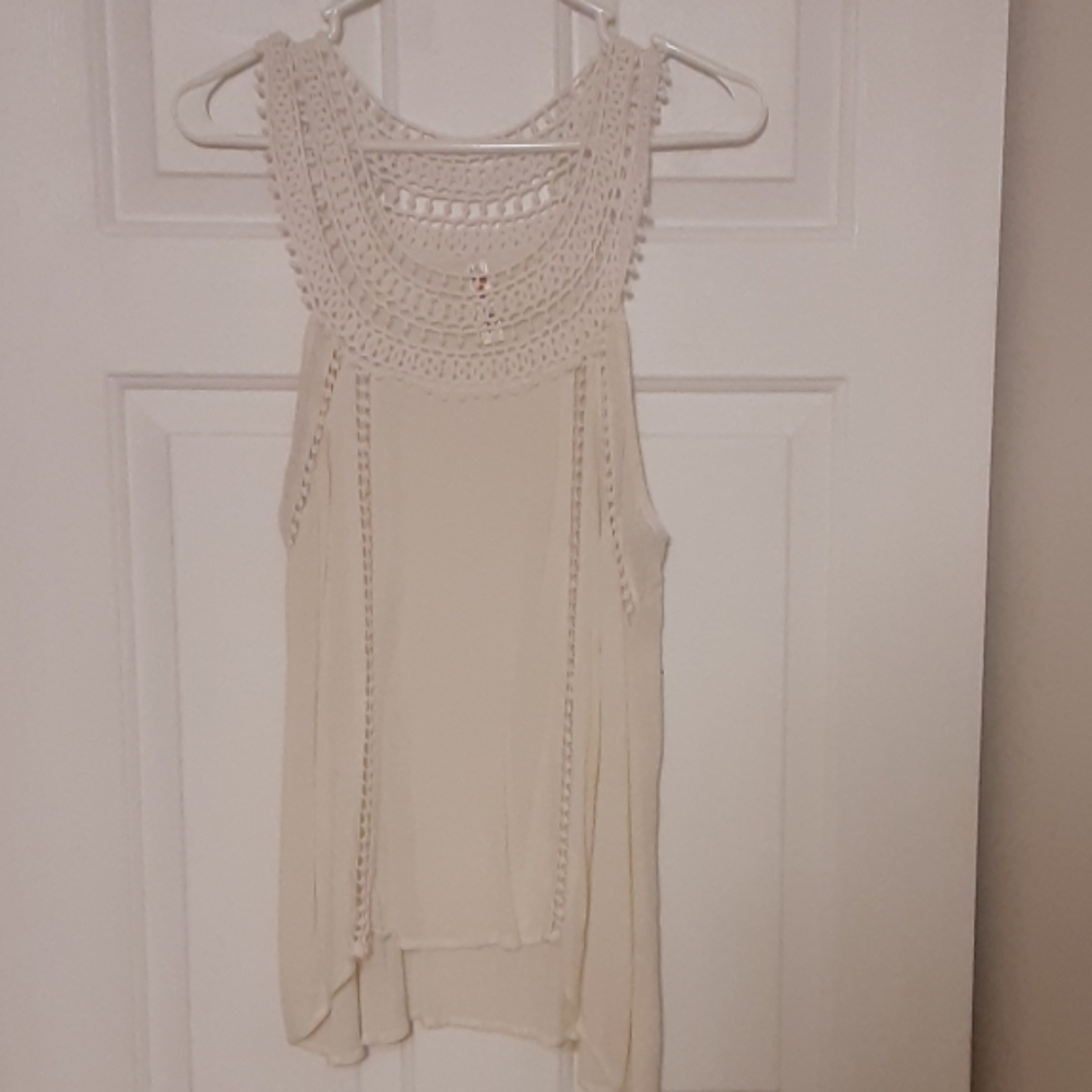 Cream tank top